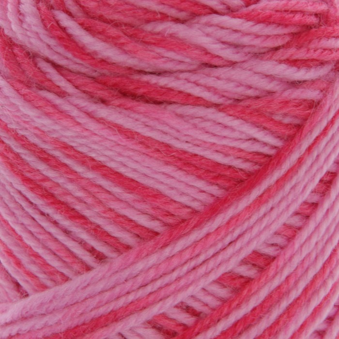 Пряжа "Yak wool" 60% пух яка, 20% меринос.шерсть, 20% акрил 430м/100гр (39 принт розовый)