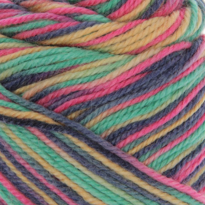 Пряжа "Yak wool" 60% пух яка, 20% меринос.шерсть, 20% акрил 430м/100гр (962 т.радуга )