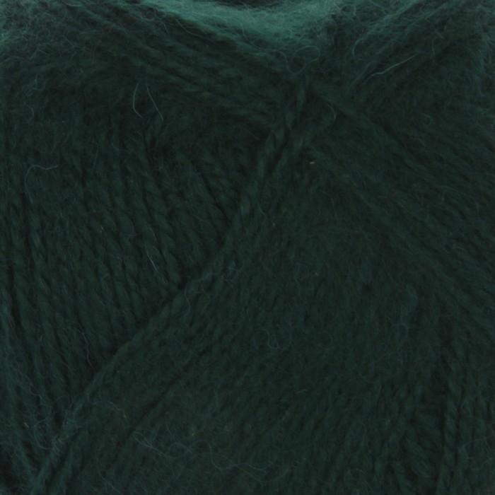 Пряжа "Ангора кролик" 40% ангора, 60% акрил 500м/100гр (2427 темно-зеленый)