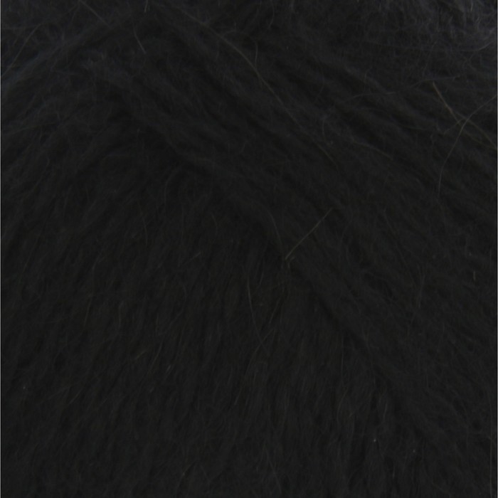 Пряжа "Козий пух" 60% козий пух, 40% шерсть 240м/50гр (2622 черный)