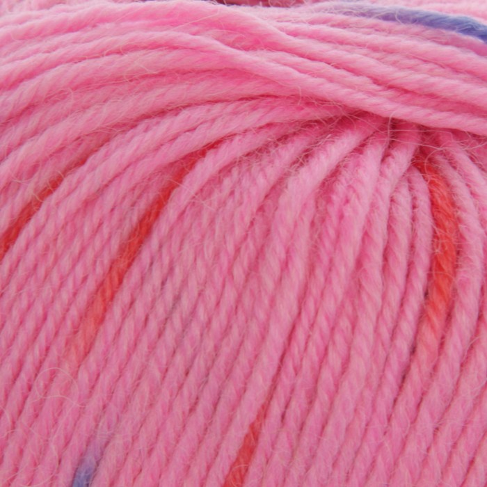 Пряжа "Gold baby" 48% шерсть, 52% иск.шелк 150м/50гр (Н23 роз-красн-син)