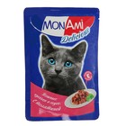 Влажный корм MonAmi для кошек, телятина, пауч, 85 г