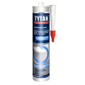 

Герметик Tytan Professional (20287), силиконовый, для акриловых ванн, белый, 310мл