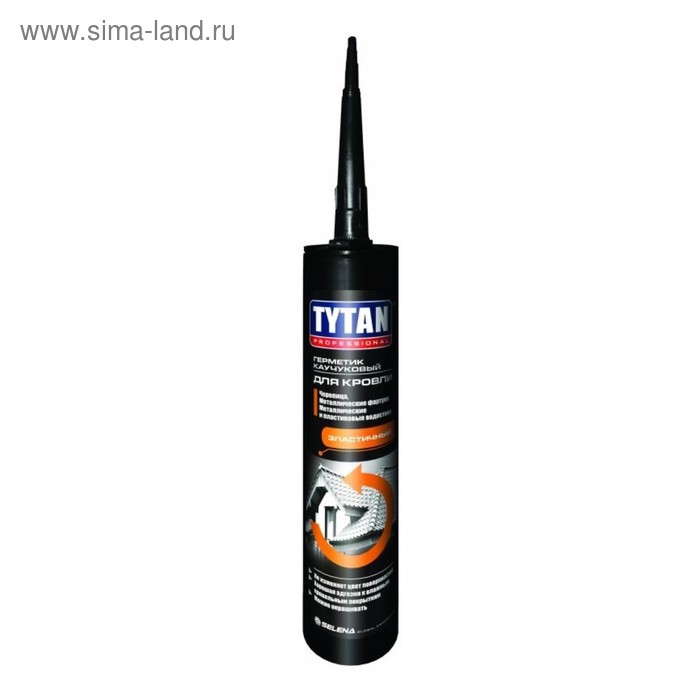 герметик tytan professional 91455 каучуковый для кровли бесцветный 310 мл Герметик Tytan Professional (91455), каучуковый, для кровли, бесцветный, 310 мл