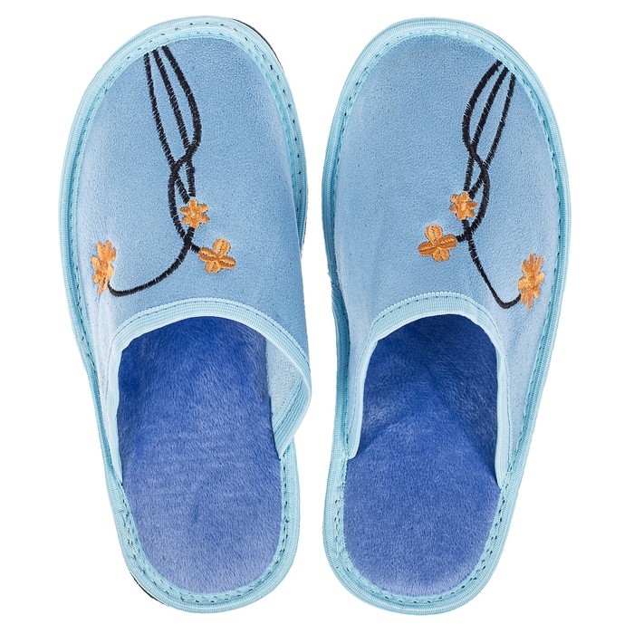 Тапочки женские закрытые арт. CX2004, цвет синий, размер 37