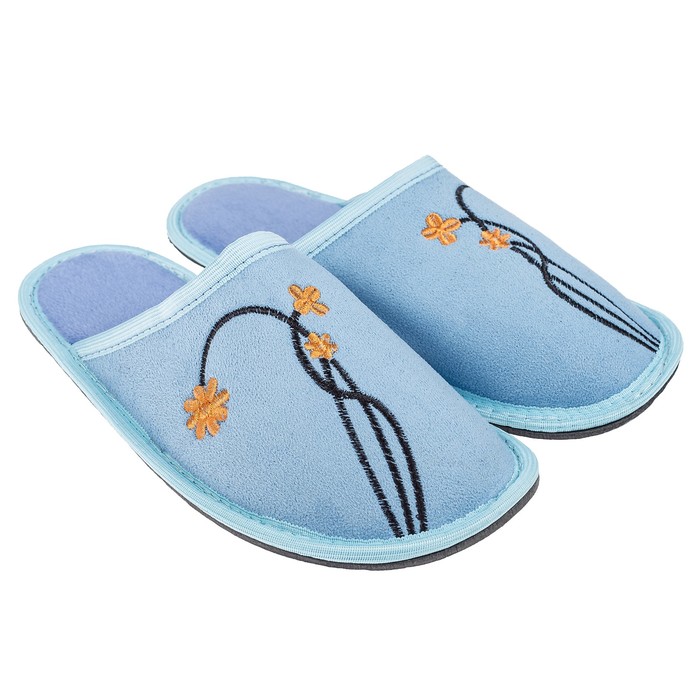 Тапочки женские закрытые арт. CX2004, цвет синий, размер 37