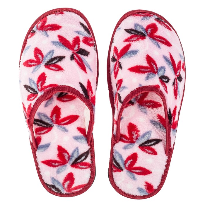 Тапочки женские закрытые арт. CX3029, цвет красный, размер 37