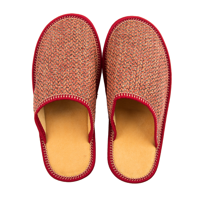 Тапочки женские &quot;Алиса&quot; закрытые, цвет красный, размер 37