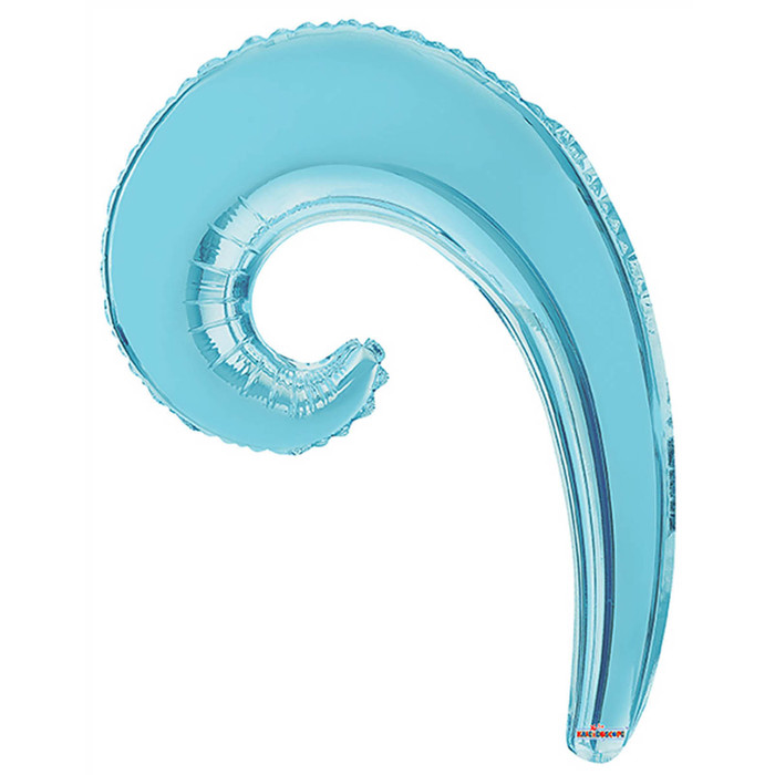 Шар фольгированный 14" Волна, LIGHT BLUE
