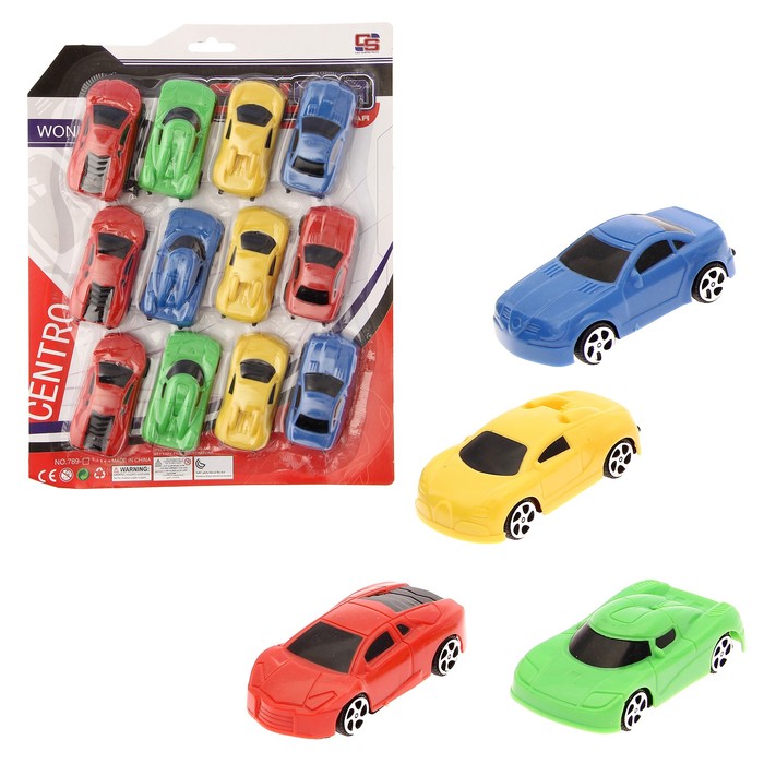 Набор машин "Спорт", 12 шт