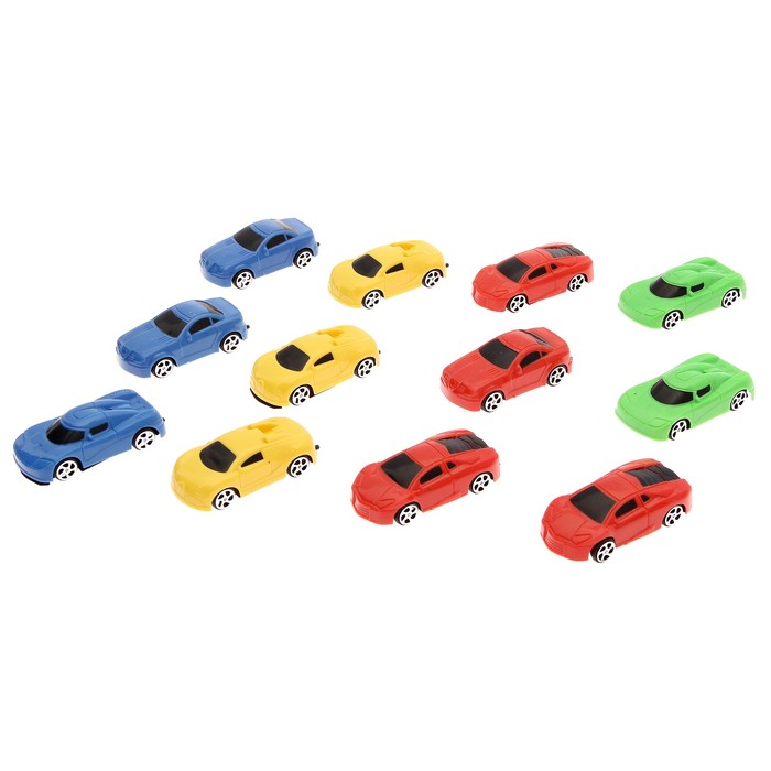 Набор машин "Спорт", 12 шт