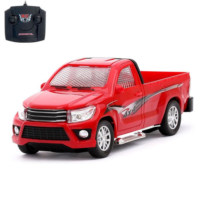 Машина радиоуправляемая "Пикап", работает от аккумулятора, световые эффекты, МИКС