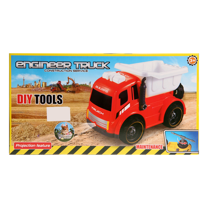 Конструктор «Самосвал» с инструментами, световые и звуковые эффекты, 18 деталей