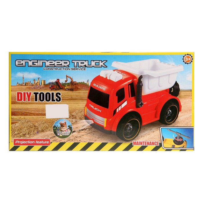 Конструктор «Самосвал» с инструментами, световые и звуковые эффекты, 18 деталей