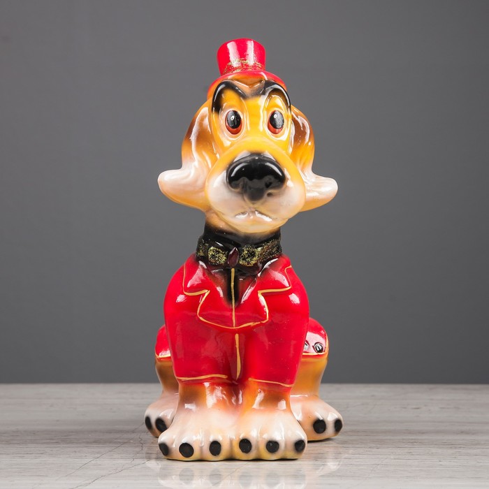 Копилка "Собака Аристократ" глянец  микс