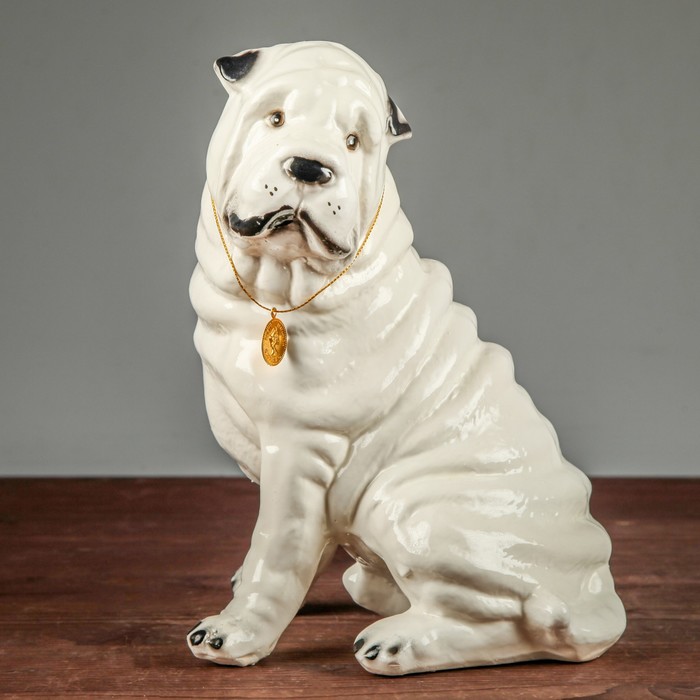 Копилка "Собака Шарпей", большой, глянец