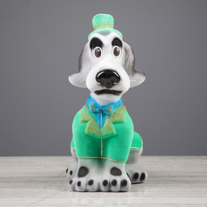 Копилка "Собака Аристократ", флок