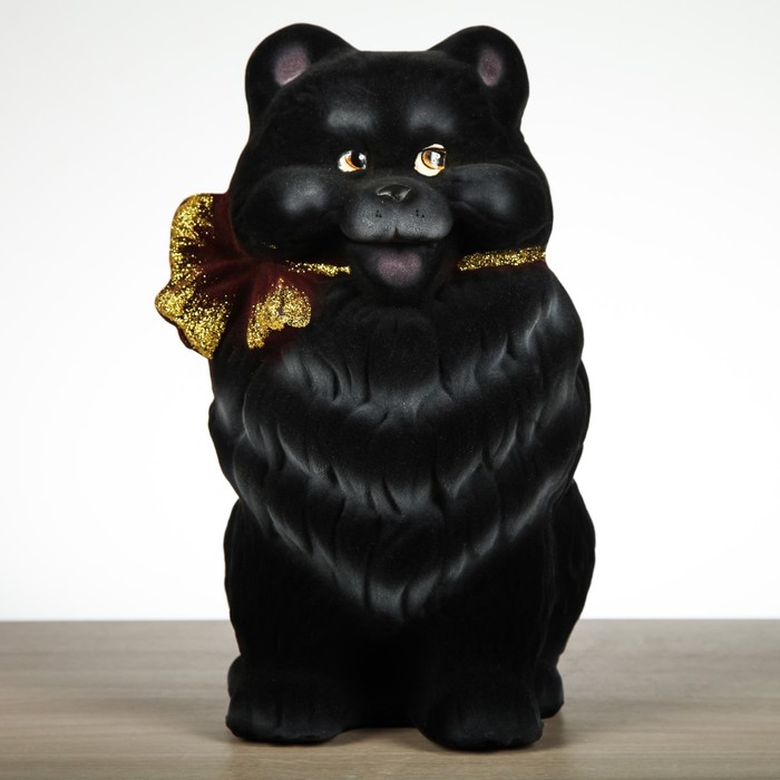 Копилка "Собака Шпиц", флок