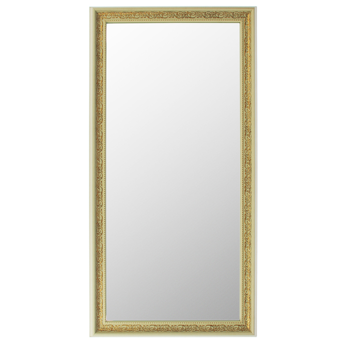 Зеркало в бежево-золотой раме, 50х100 см