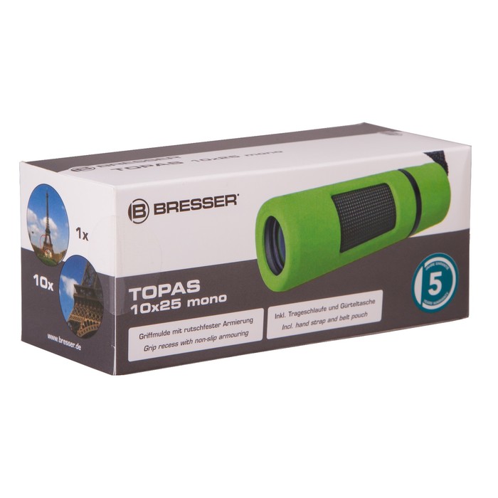 Монокуляр Bresser Topas 10x25 Green
