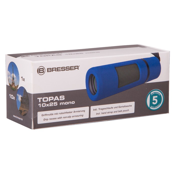 Монокуляр Bresser Topas 10x25 Blue