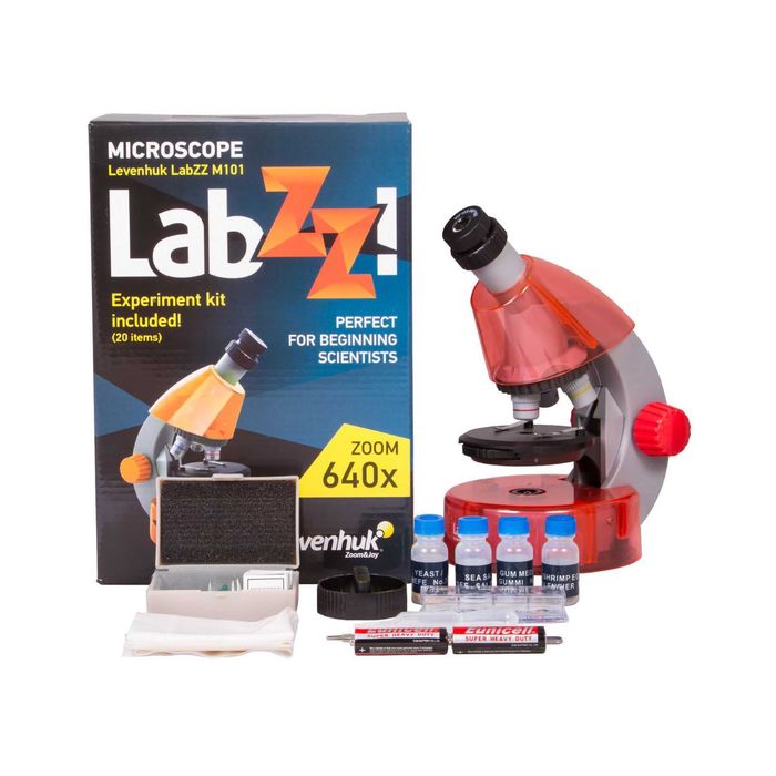 Микроскоп Levenhuk LabZZ M101 Orange/Апельсин