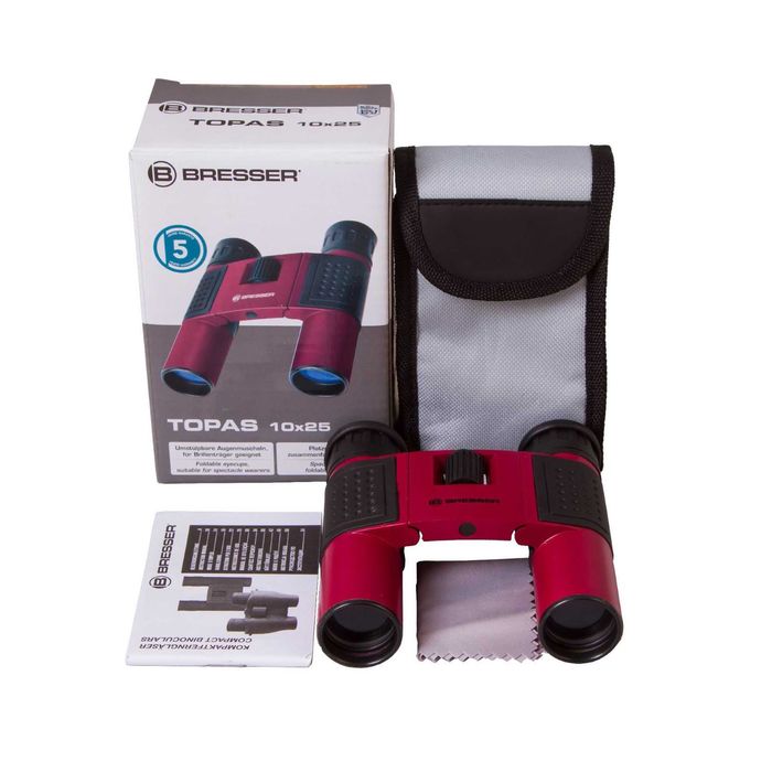 Бинокль Bresser Topas 10x25 Red