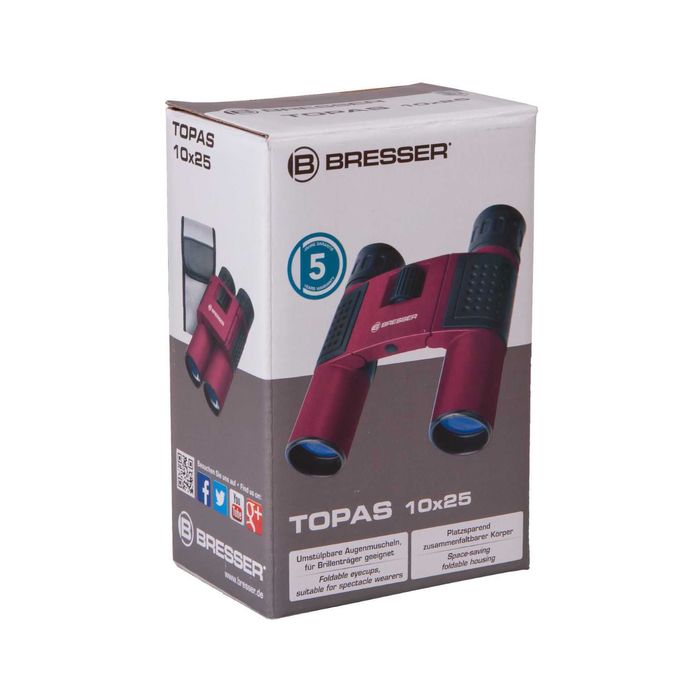 Бинокль Bresser Topas 10x25 Red