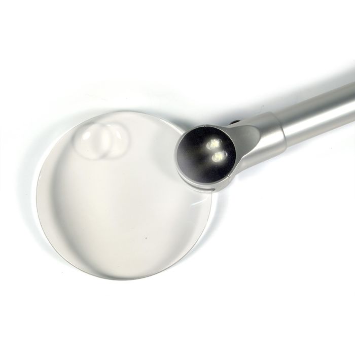 Лупа Levenhuk Zeno 400, 2/4x, 88/21 мм, 2 LED, металл