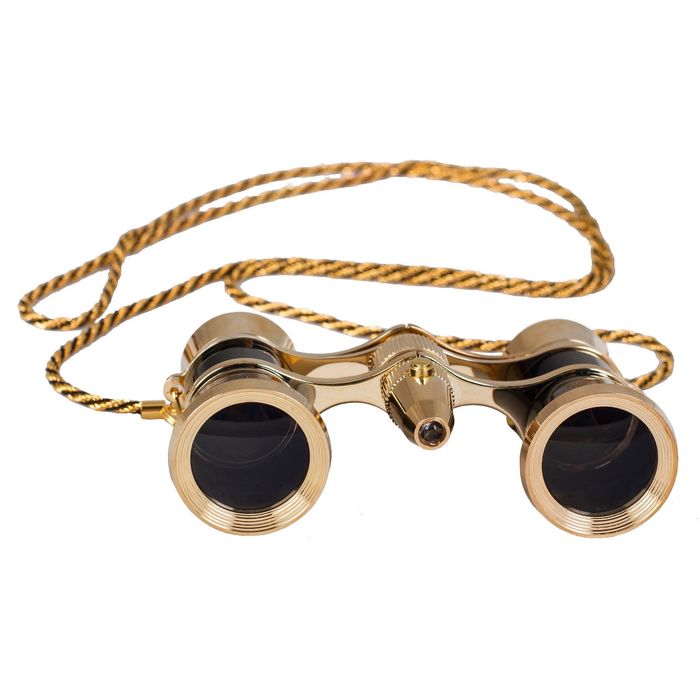 Бинокль Levenhuk Broadway 325F с подсветкой и цепочкой, черный