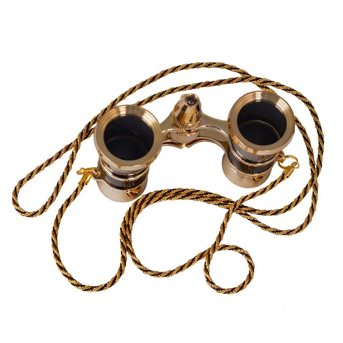 Бинокль Levenhuk Broadway 325F с подсветкой и цепочкой, черный