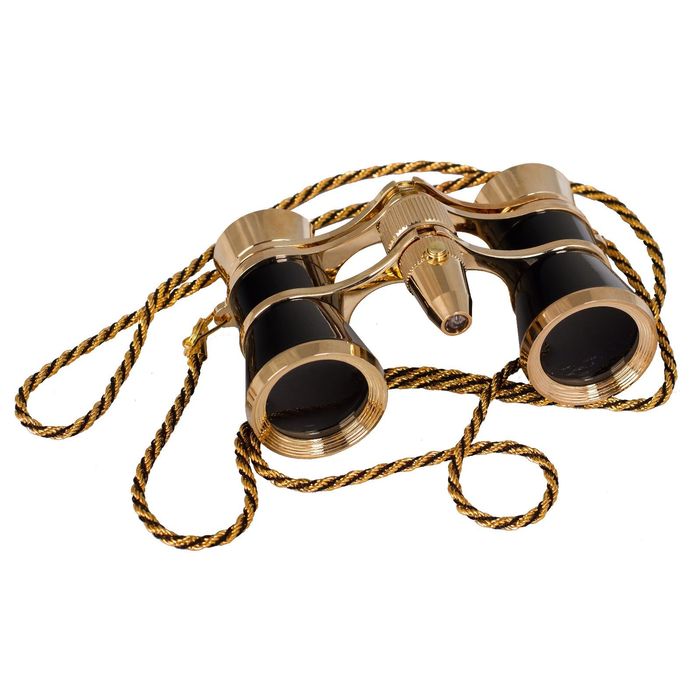 Бинокль Levenhuk Broadway 325F с подсветкой и цепочкой, черный