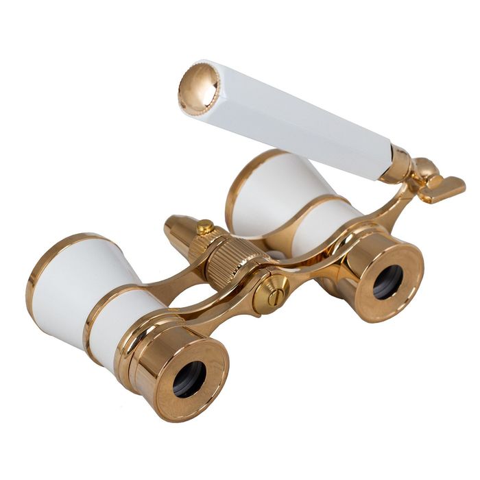 Бинокль Levenhuk Broadway 325N лорнет с подсветкой, белый