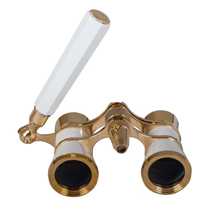 Бинокль Levenhuk Broadway 325N лорнет с подсветкой, белый