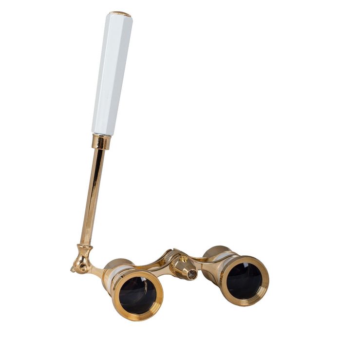 Бинокль Levenhuk Broadway 325N лорнет с подсветкой, белый