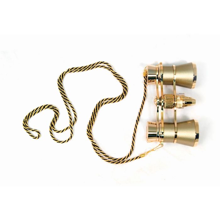 Бинокль Levenhuk Broadway 325F с подсветкой и цепочкой, золотой