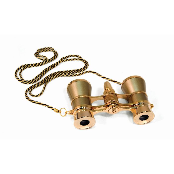 Бинокль Levenhuk Broadway 325F с подсветкой и цепочкой, золотой