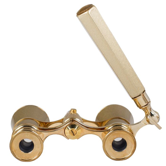 Бинокль Levenhuk Broadway 325N лорнет с подсветкой, золотой