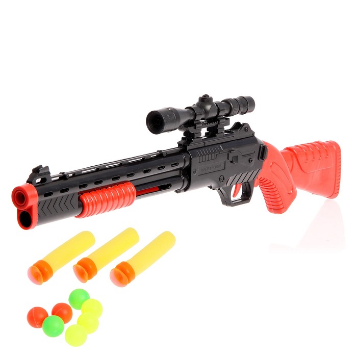 Ружье "Шериф", стреляет мягкими пулями и шариками