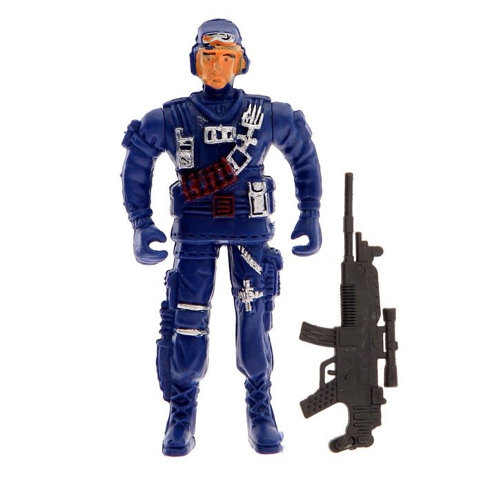 Фигурка солдатика "Пехотинец", с автоматом, МИКС