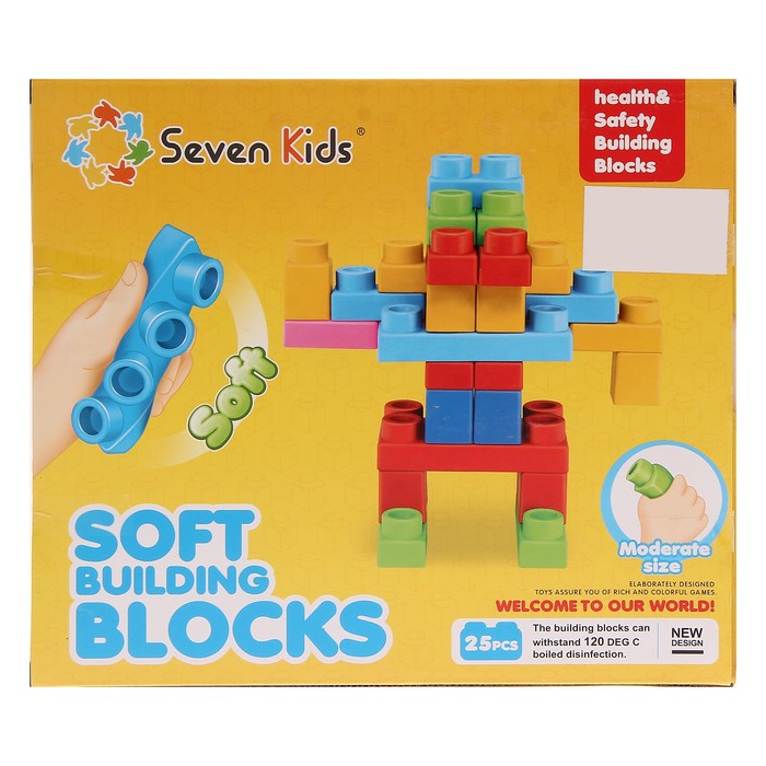 Конструктор мягкий «Малыш», 25 деталей