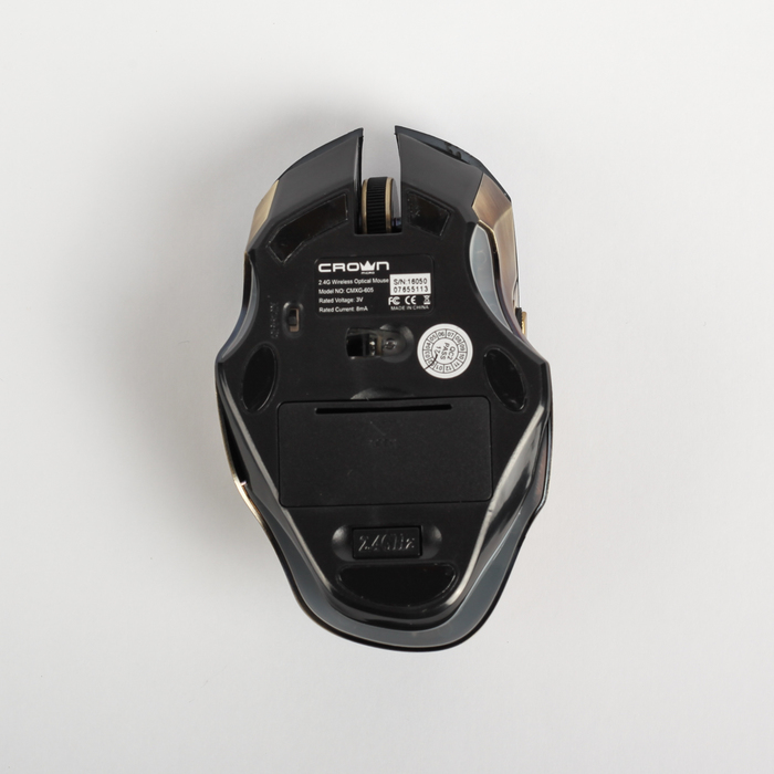 Мышь CROWN Gaming CMXG-605, беспроводная, nano ресивер, красная подсветка, DPI 1600