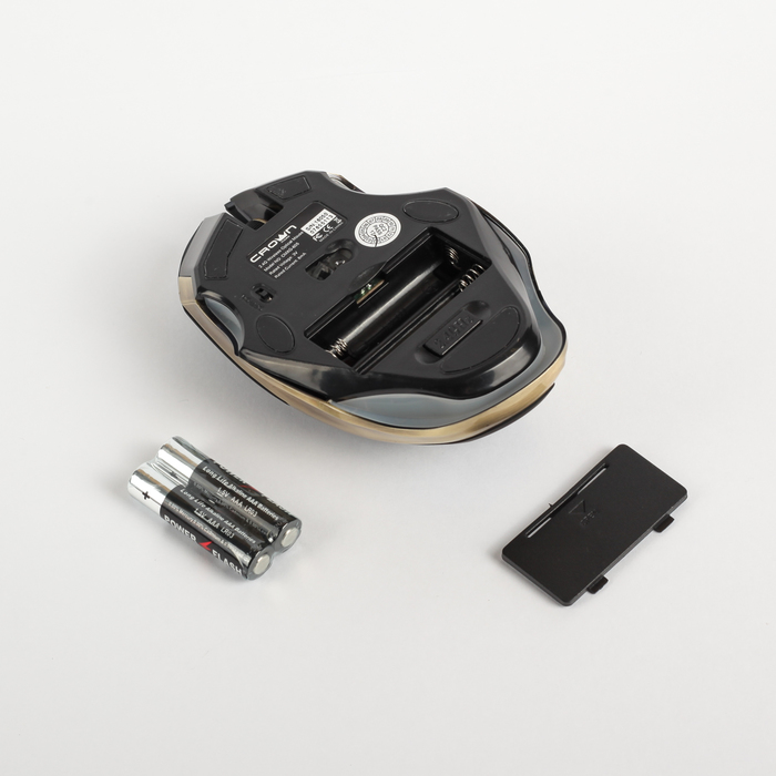 Мышь CROWN Gaming CMXG-605, беспроводная, nano ресивер, красная подсветка, DPI 1600