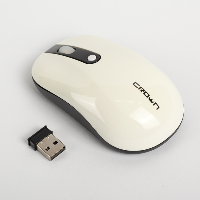 Мышь CROWN CMM-926W white, беспроводная, белый