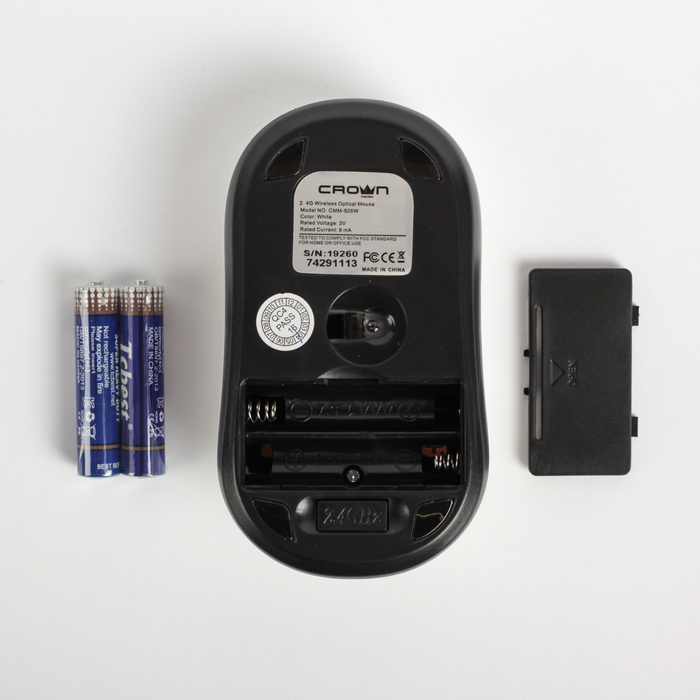 Мышь CROWN CMM-926W white, беспроводная, белый