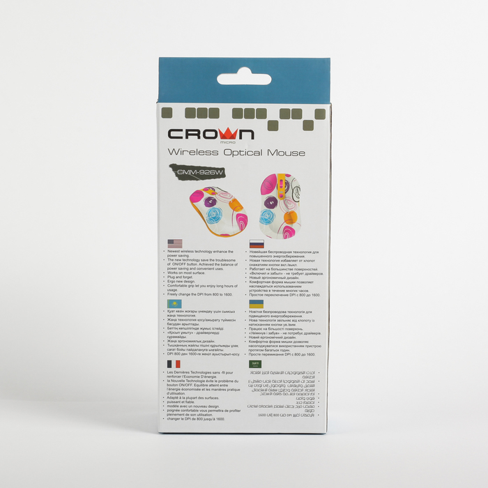 Мышь CROWN CMM-926W (circles), беспроводная