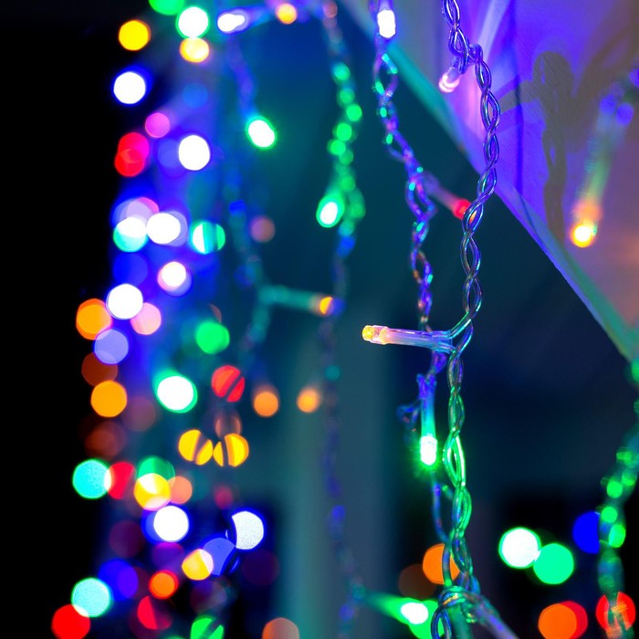 УЦЕНКА Гирлянда "Бахрома" улич.УМС, Ш:3м, В:0,9 м, Н.С. 3W LED-232-220V, БЕЗ контр. МУЛЬТИ