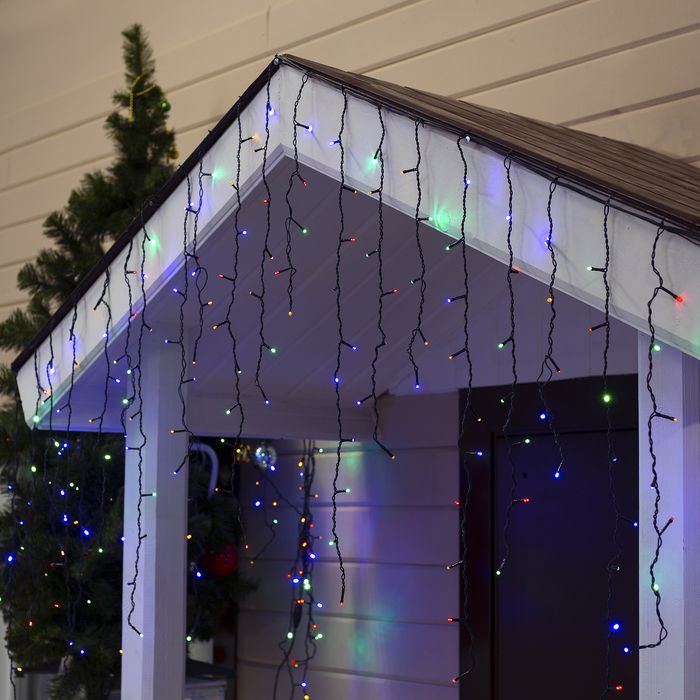 УЦЕНКА Гирлянда "Бахрома" улич. УМС, Ш:3м, В:0,9 м, Н.Т. 3W LED-232-220V, БЕЗ контр. МУЛЬТИ