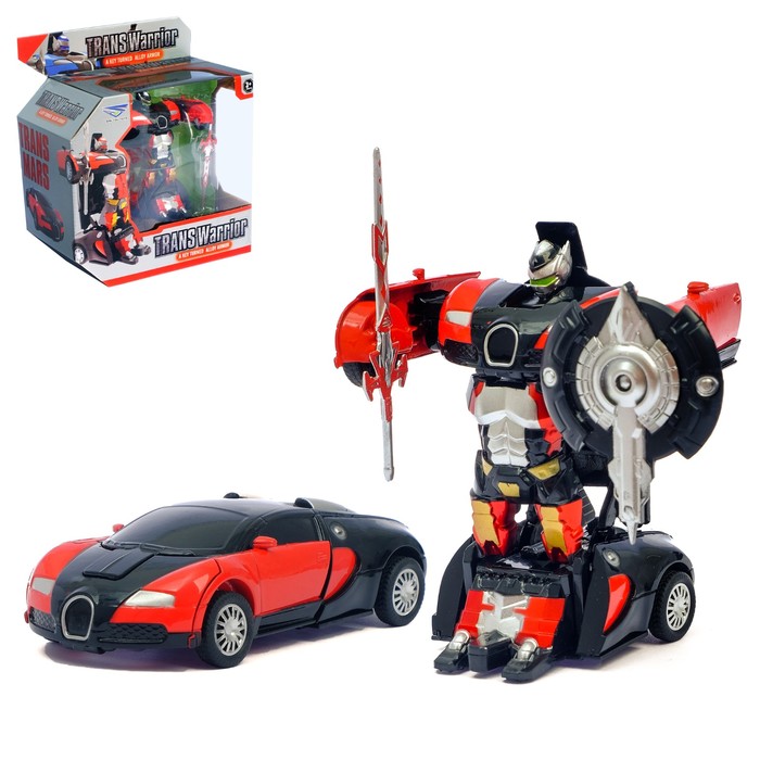 Робот-трансформер «Автобот» с инерционным механизмом, цвета МИКС