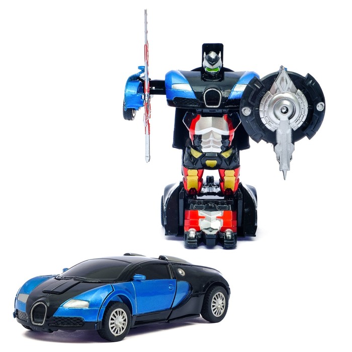 Робот-трансформер «Автобот» с инерционным механизмом, цвета МИКС